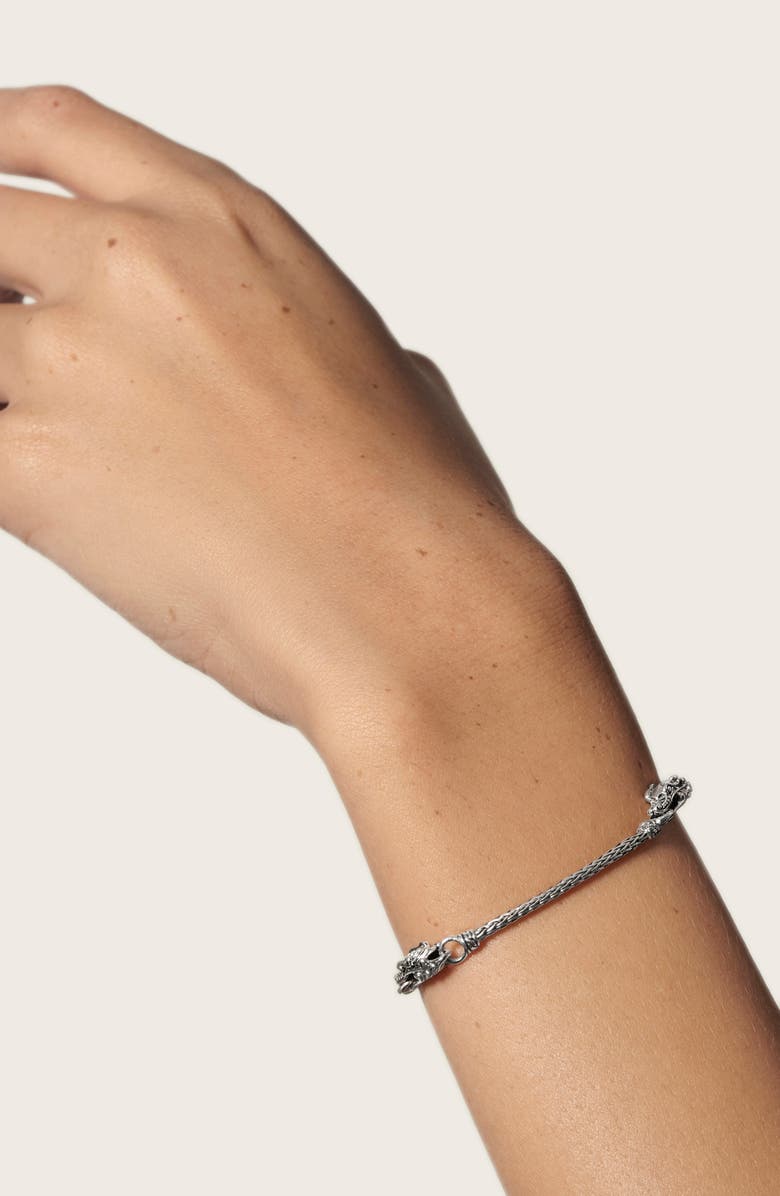 John Hardy Legends Naga Triple Station Bracelet, Alternate, color, Silver