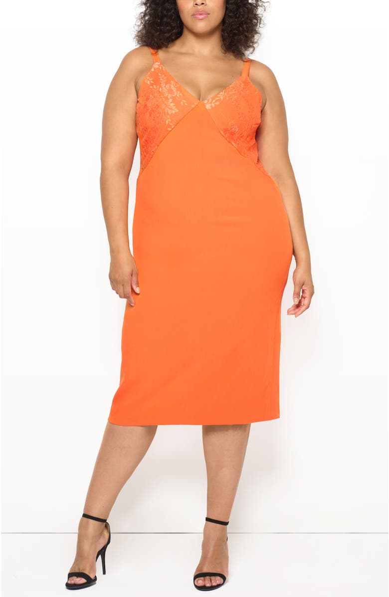 AS by DF Calabria Dress, Alternate, color, Blood Orange