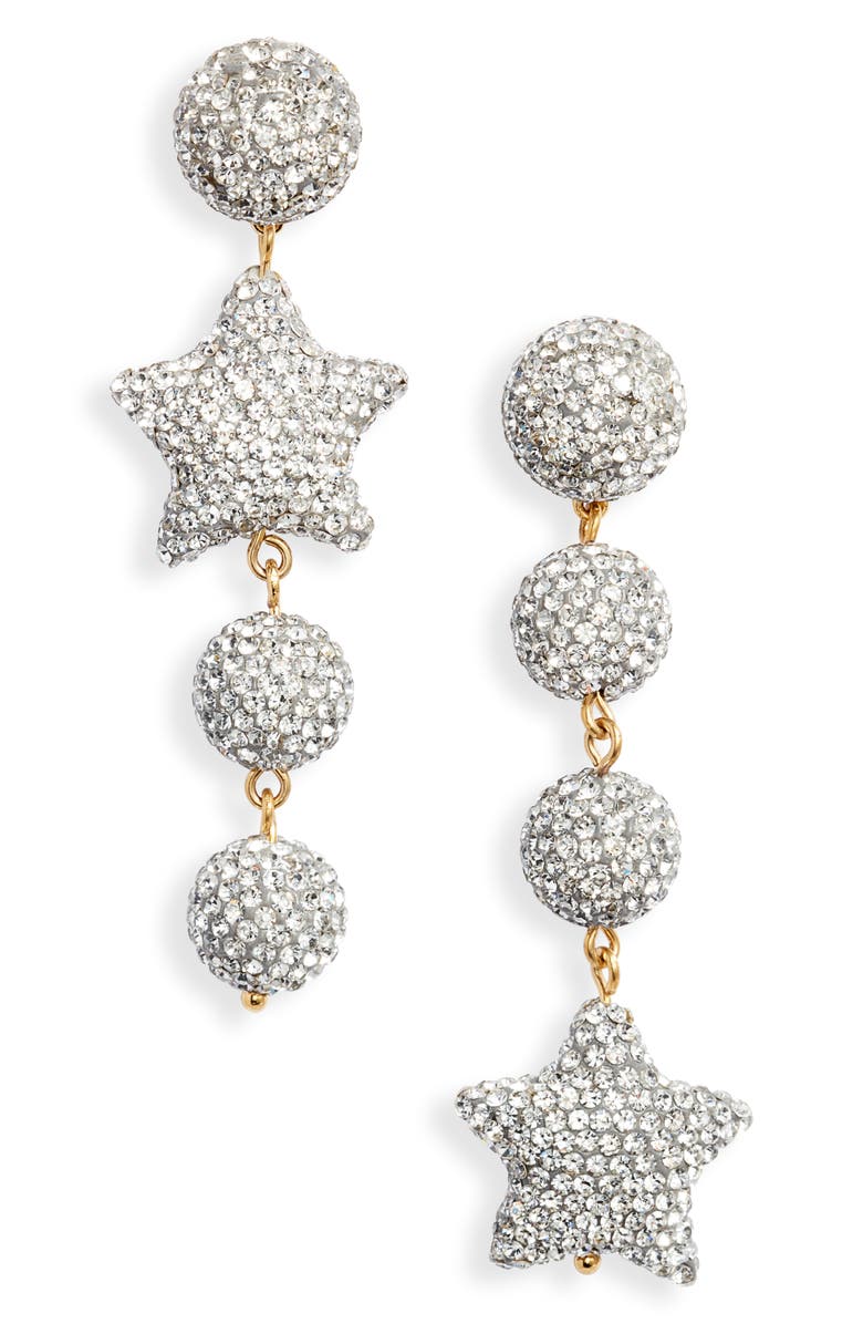 Lele Sadoughi Pavé Star Linear Earrings, Main, color,