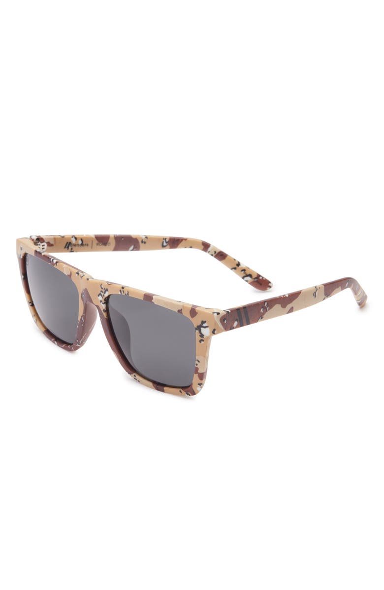 Blenders Eyewear 54mm Romeo Polarized Square Sunglasses, Alternate, color, Desert Camo