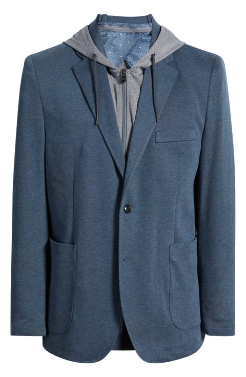XC Flex Pinnacle Hooded Knit Sport Coat