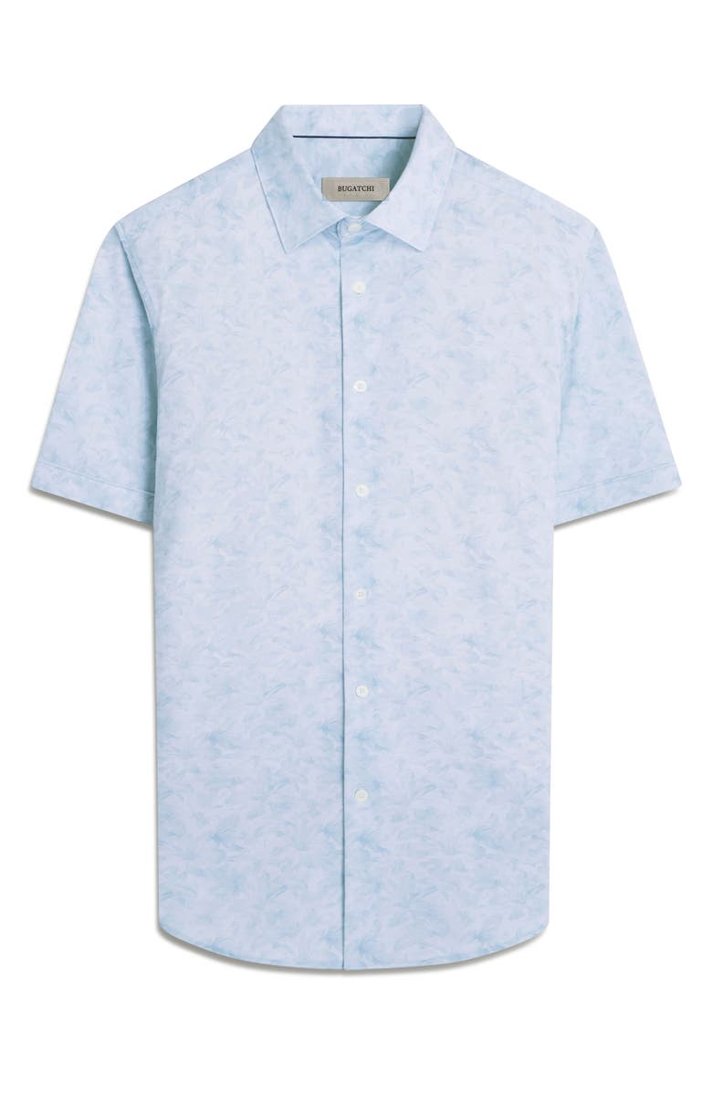 Bugatchi Miles OoohCotton<sup>®</sup> Floral Short Sleeve Button-Up Shirt, Alternate, color, 