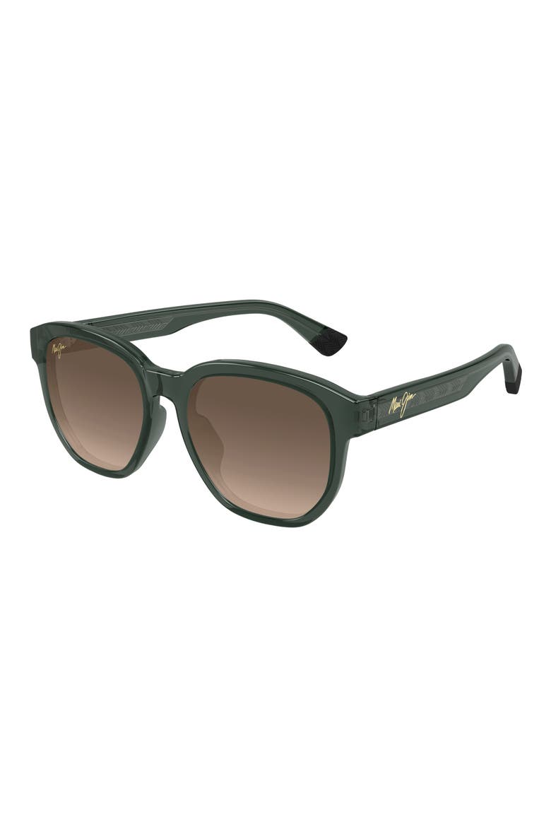 Akahai 56mm Polarized Round Sunglasses, Alternate, color, GREY