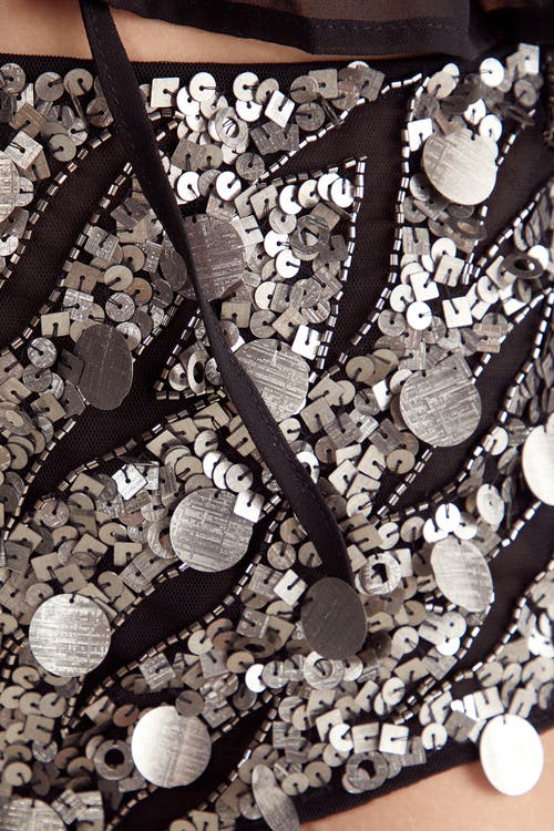 Nasty Gal Sequin Booty Shorts In Black