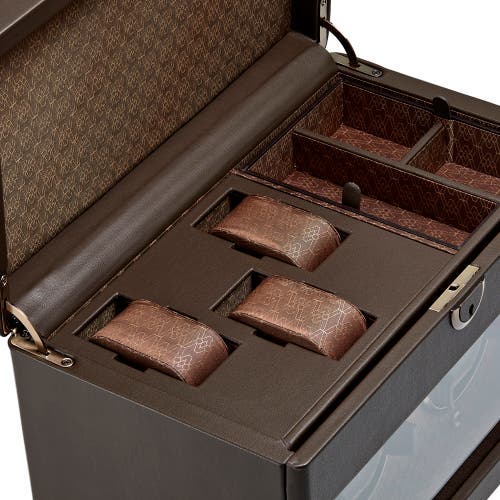 Wolf Earth Double Watch Winder In Coffee