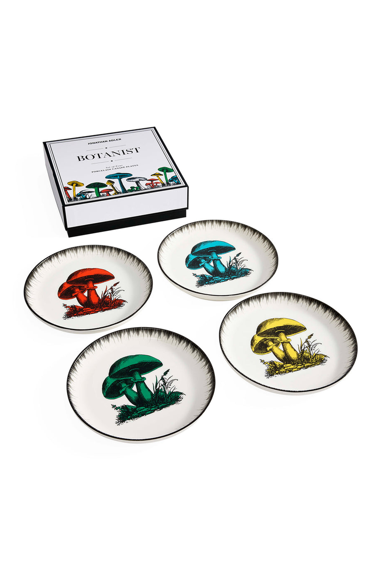 Botanist Canapé Plate Set, Alternate, color, Multicolor