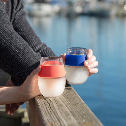Host Wine Freeze Cooling Cup Set Of 2 In Blue