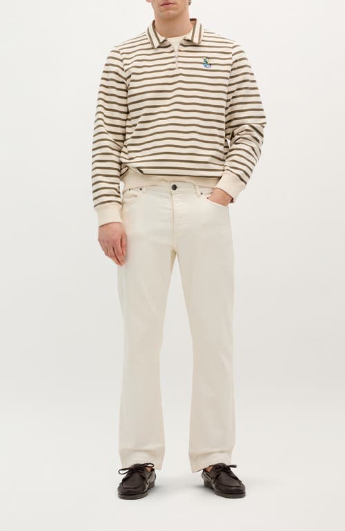 Scalpers Stripes Zipper Sweater In Neutral