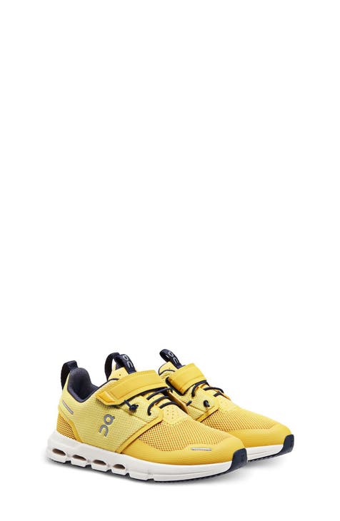 Mustard fashion colored tennis shoes