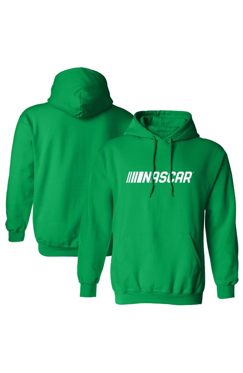 CHECKERED FLAG Men's Checkered Flag Sports Green NASCAR St. Patrick's Day Pullover Hoodie, Alternate, color,