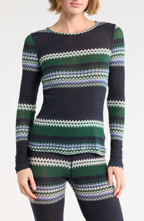 Crewneck Long Sleeve Insulated Top