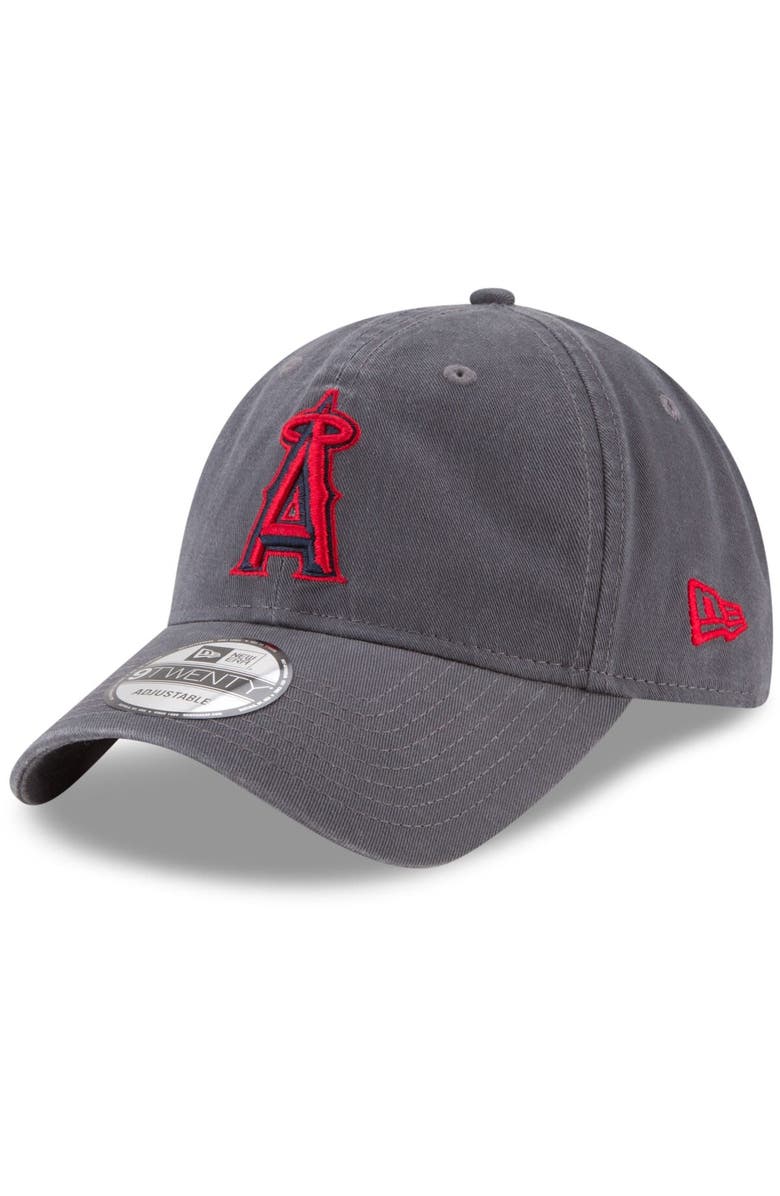 New Era Men's New Era Graphite Los Angeles Angels Fashion Core Classic 9TWENTY Adjustable Hat, Main, color, 