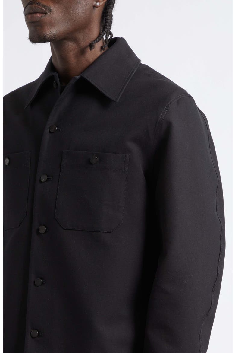 Couture Seam Overshirt, Alternate, color, BLACK