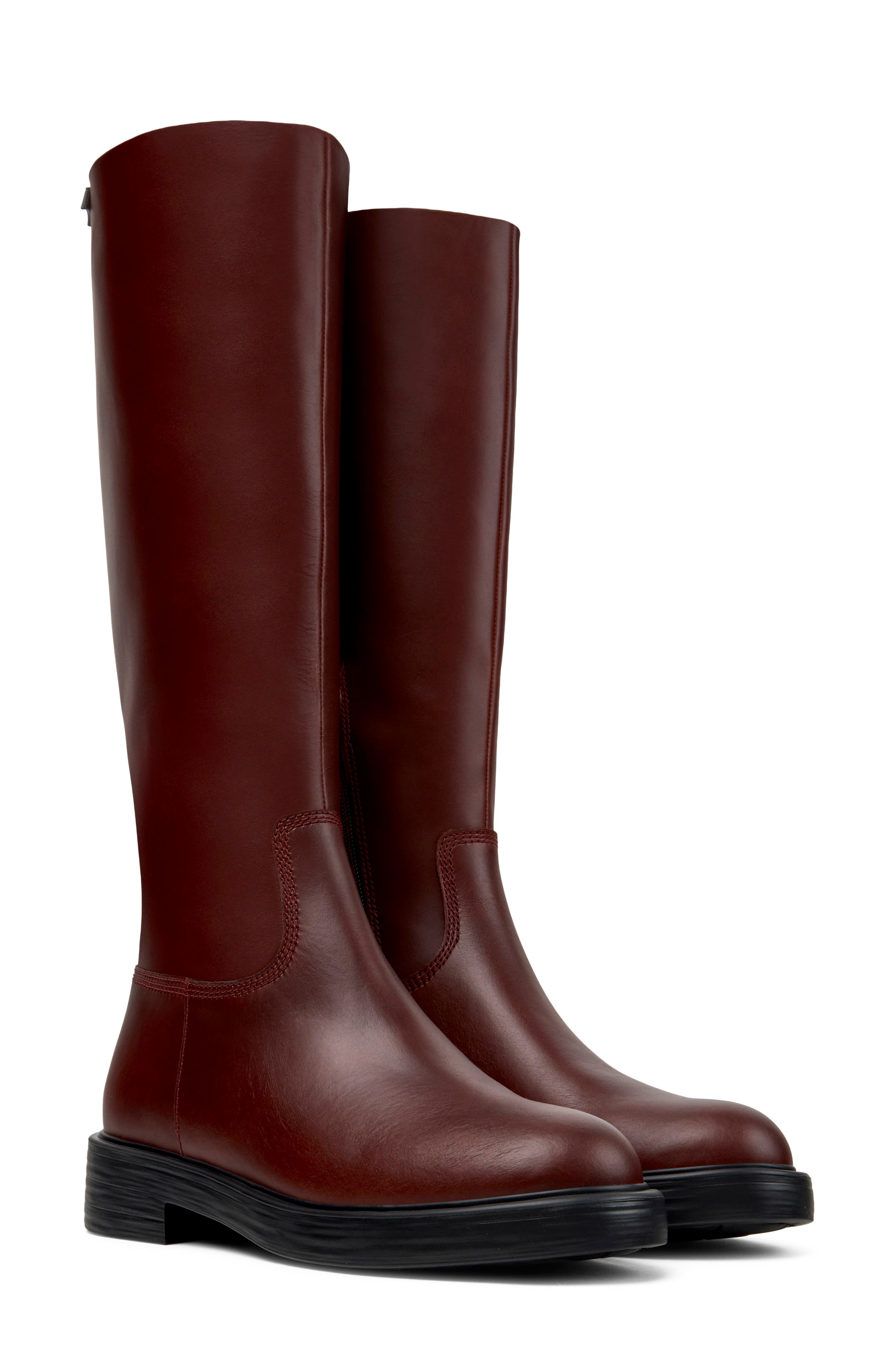 Dean Knee High Boot, Main, color, BURGUNDY