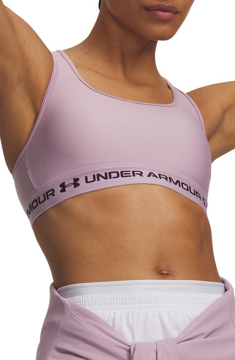 HeatGear® Mid Cross Back Sports Bra