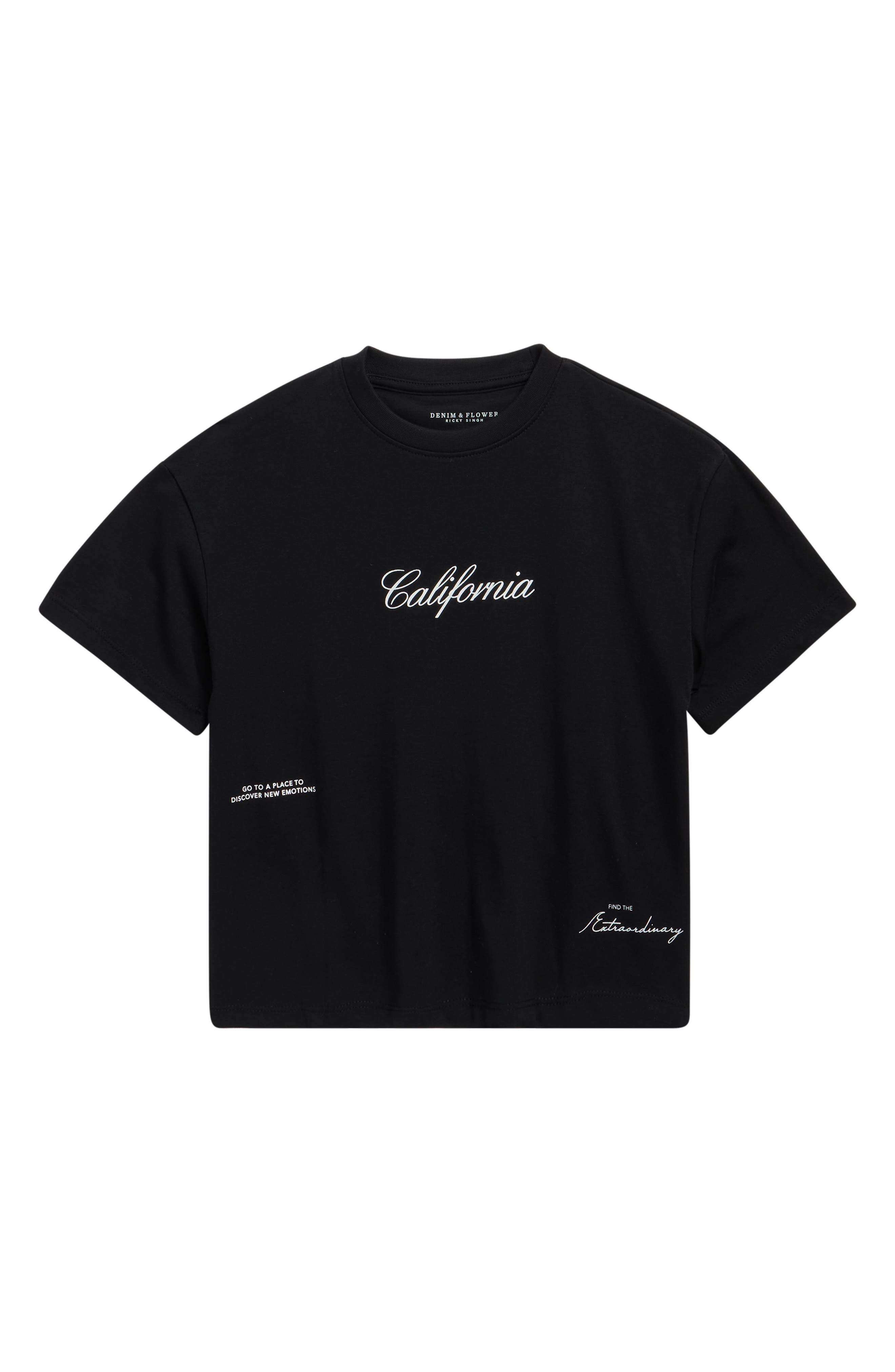 DENIM AND FLOWER Kids' California Photos Graphic T-Shirt