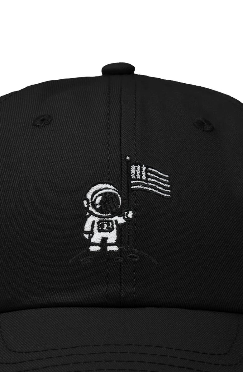 Dalix Moon Mission Dad Cap, Alternate, color, Black