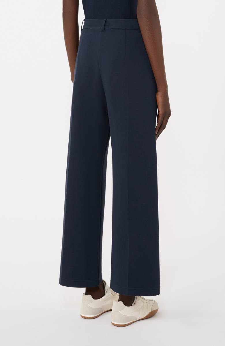 Weekend Max Mara Abano Straight Leg Jersey Ankle Pants, Alternate, color, Navy
