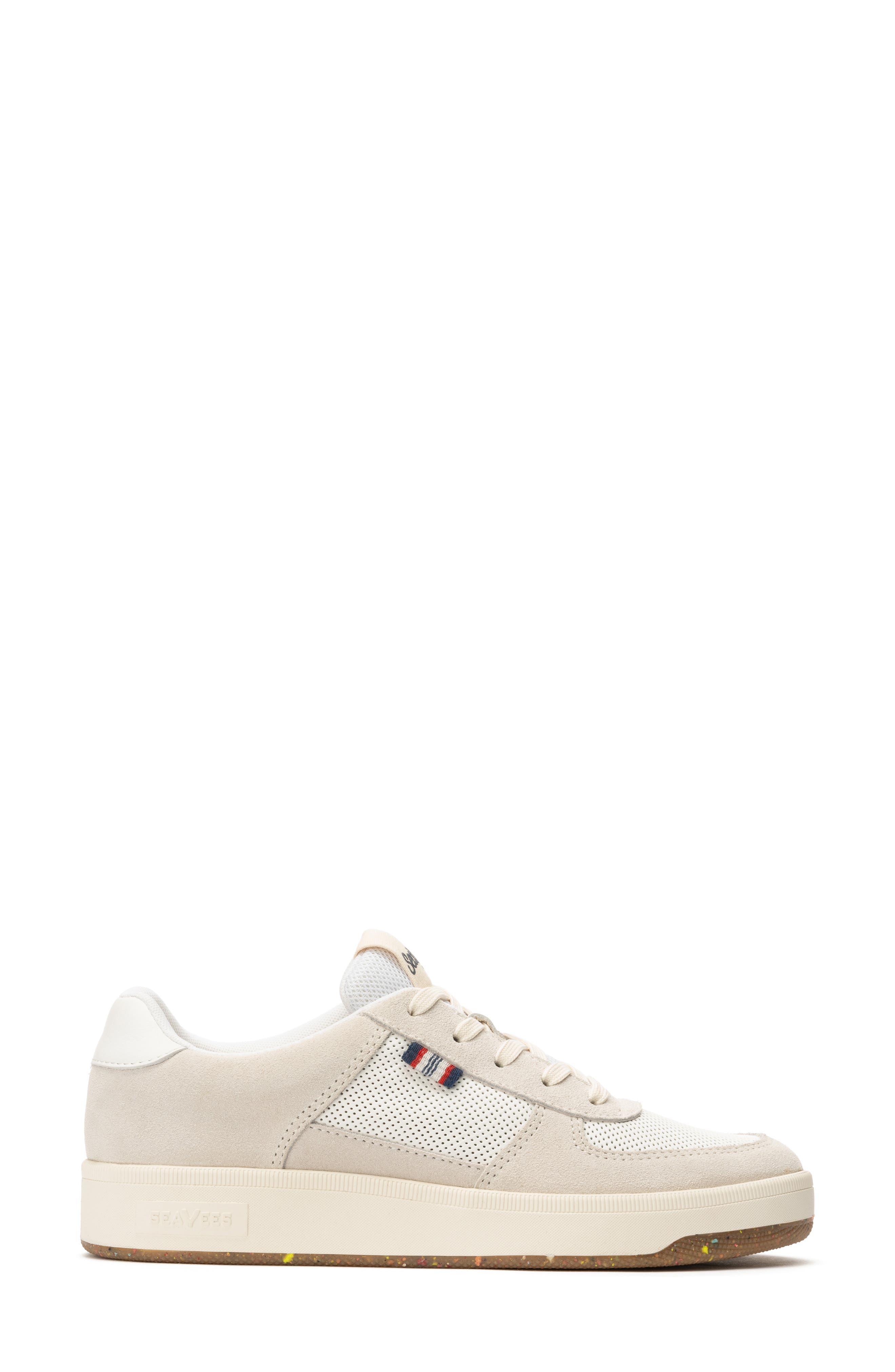 SeaVees Cardinal Perforated Sneaker, Alternate, color, White