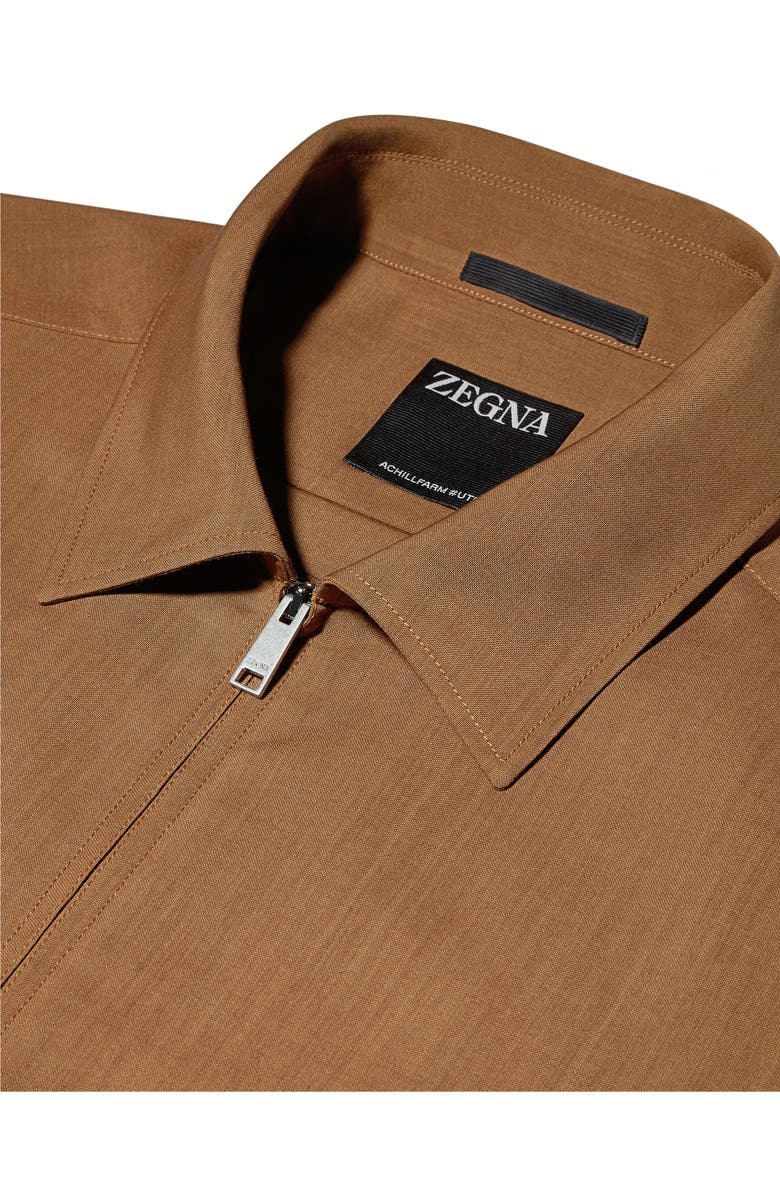ZEGNA Ute Wool & Mohair Zip Shirt Jacket, Alternate, color, 
