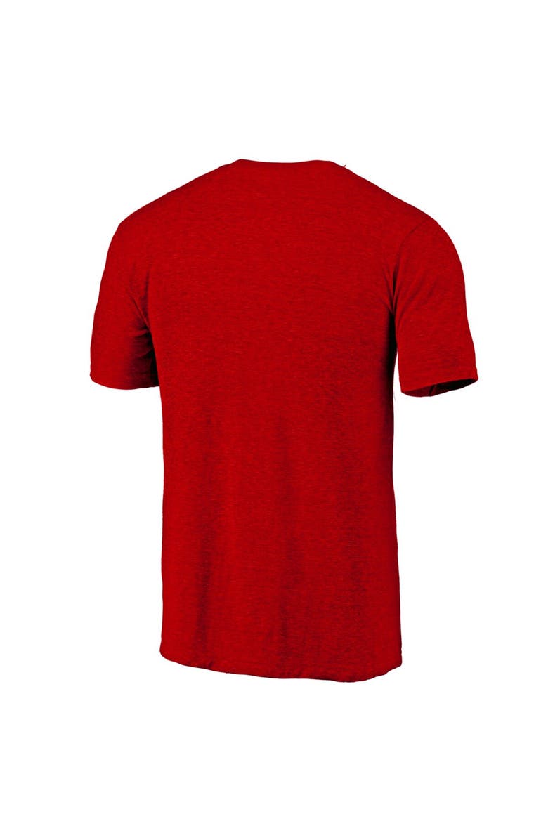 Fanatics MTO Label Men's  Red Montreal Canadiens Distressed Tri-Blend T-Shirt, Alternate, color, Red