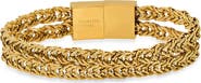 STEELTIME Men's Double Row Wheat Chain Bracelet