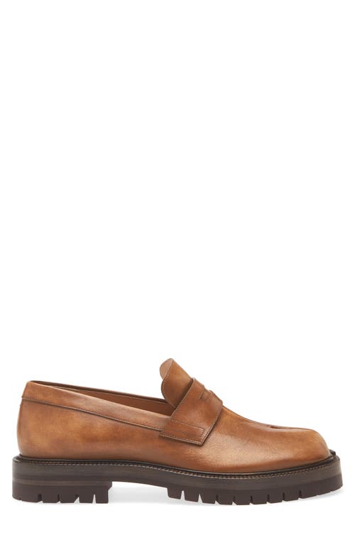 Maison Margiela Tabi County Penny Loafer In Safari Shade