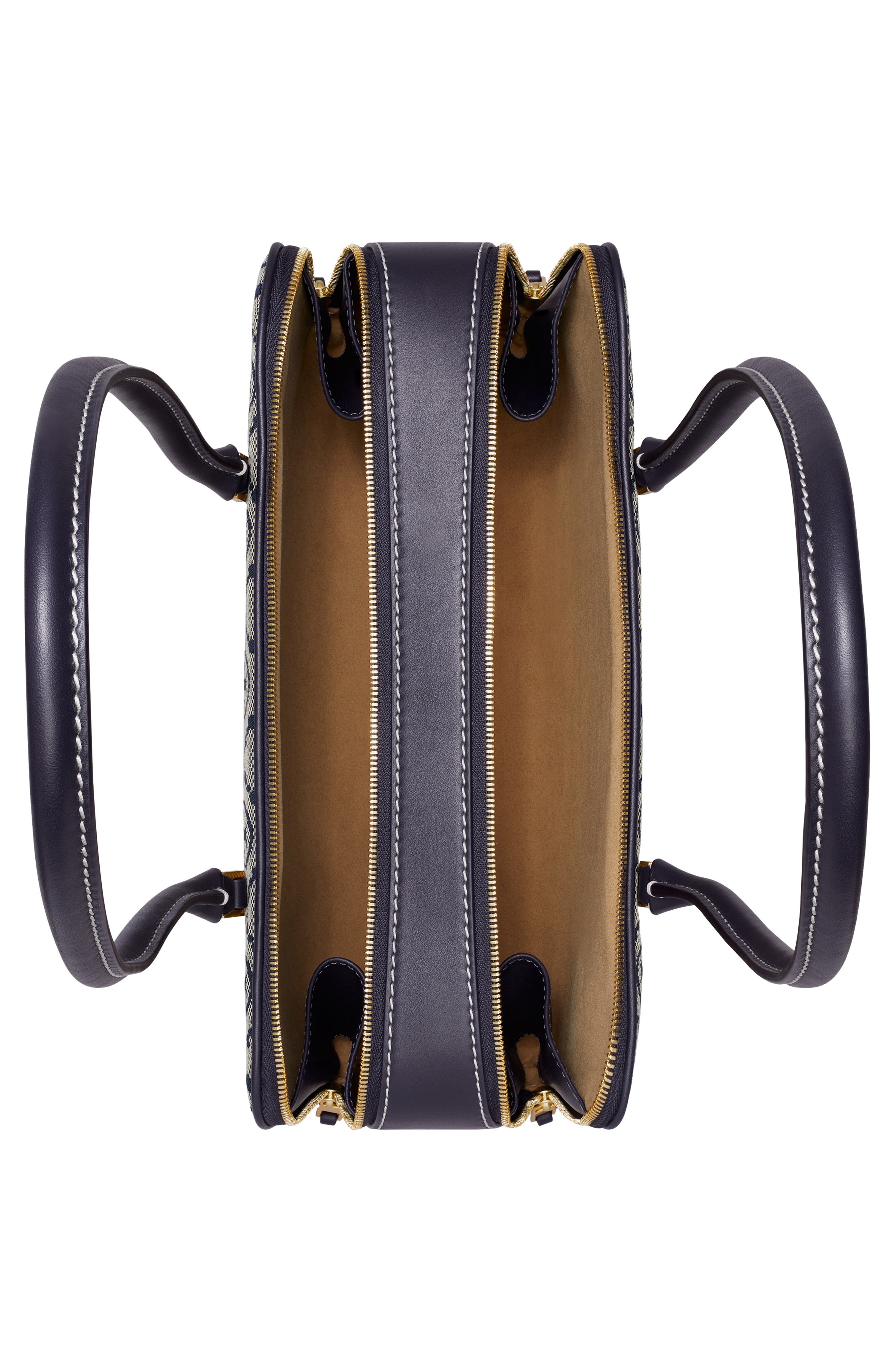 Tory Burch T Monogram Small Marshmallow Leather Satchel, Alternate, color, 