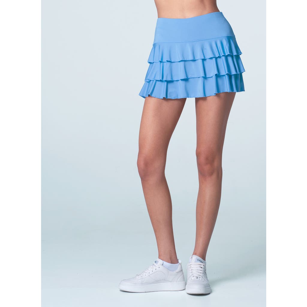 Lucky In Love Awsome Ruffle Skirt In Blue