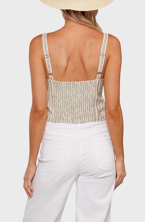 Matty M . Abigail Crop Tank Top In White