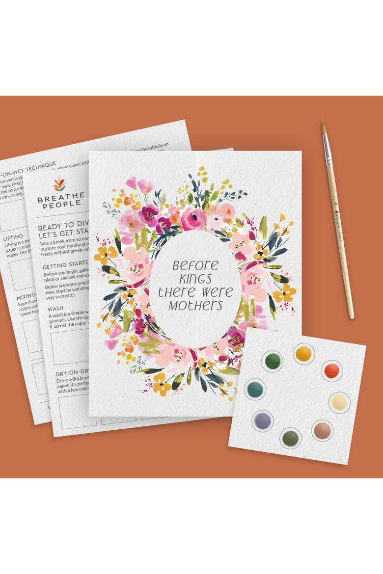Before Kings, There Were Mothers - All-in-One Watercolor Kit, Alternate, color, Multicolor