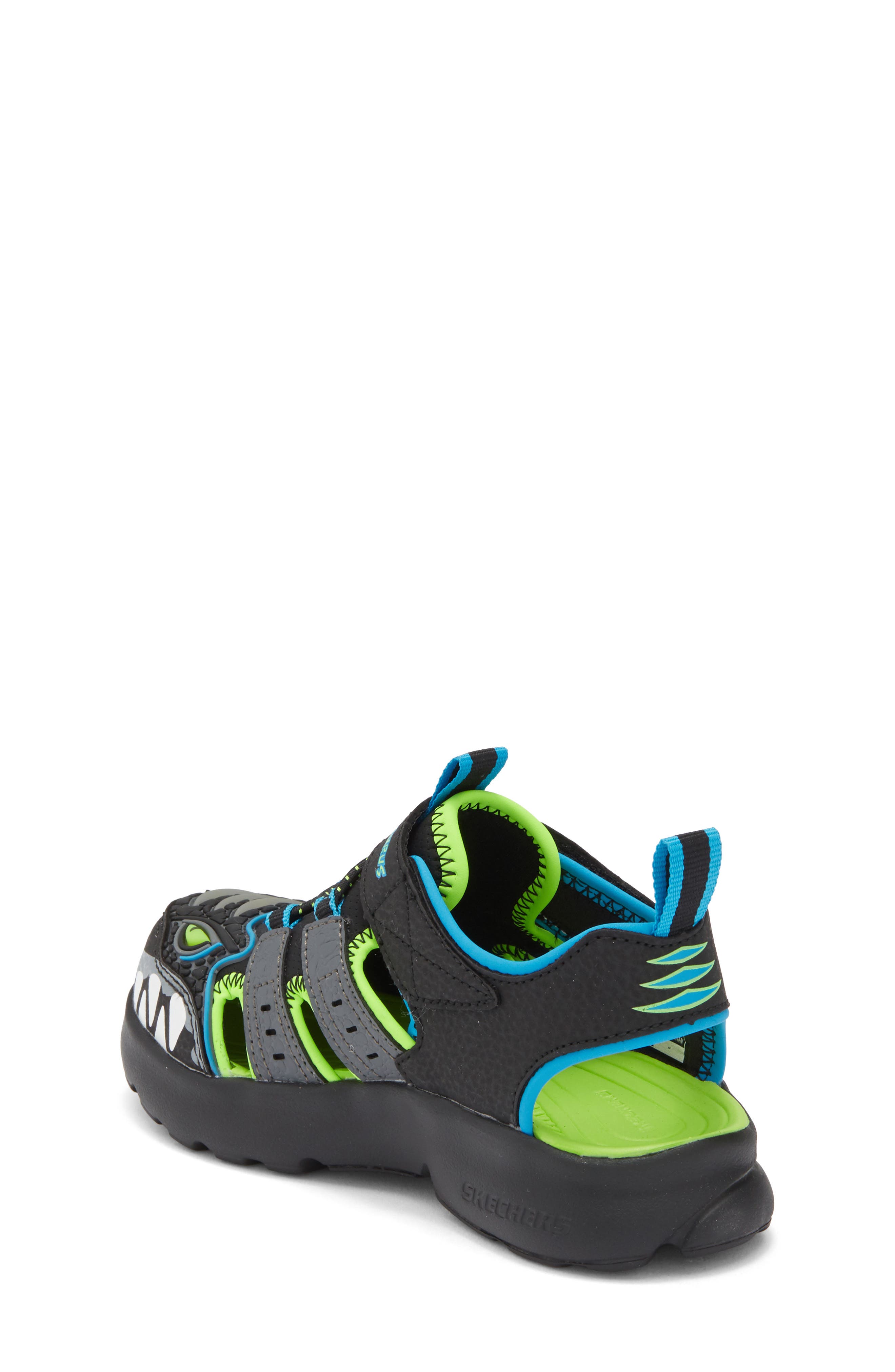 SKECHERS Kids' Skech-O-Saurus 2.0 Light-Up Sandal, Alternate, color, Black Multi