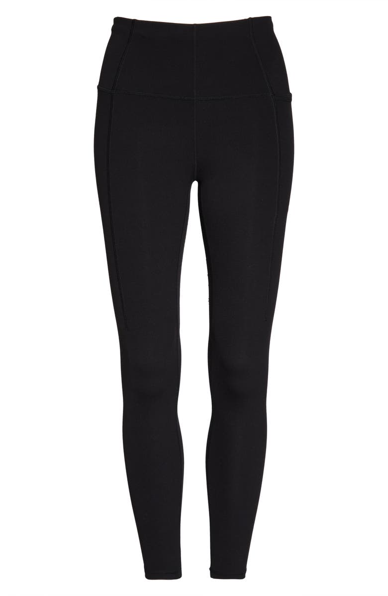 Sweaty Betty Supersoft Pocket 7/8 Leggings, Alternate, color, Black