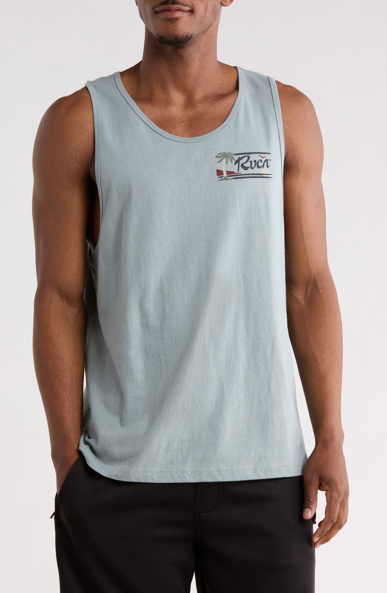 RVCA Exotica Graphic Tank, Main, color, Lead