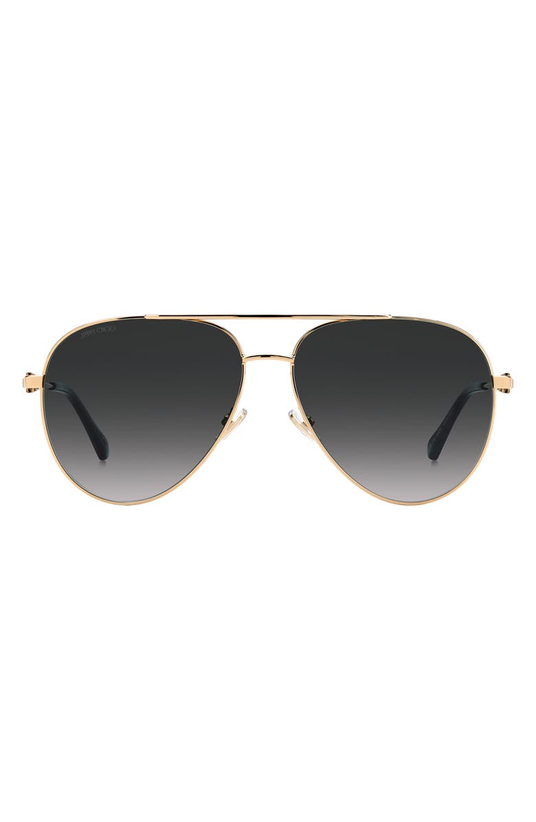Jimmy Choo Ollys 60mm Aviator Sunglasses, Main, color,