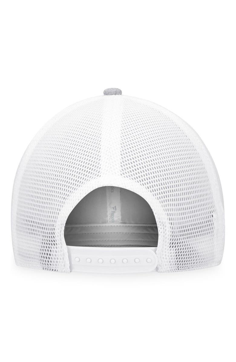 FANATICS Women's  Fanatics Branded Heather Gray/White Philadelphia Flyers Iconic Glimmer Trucker Snapback Hat, Alternate, color, 