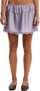 Cotton On Women's Estelle Satin Lace Slip Mini Skirt