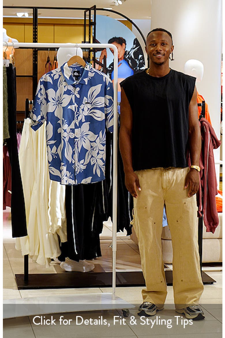 Kailua Floral Classic Short Sleeve Cotton Button-Up Shirt video