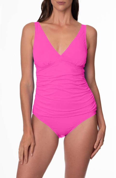 Amber V-Neck Tankini Top