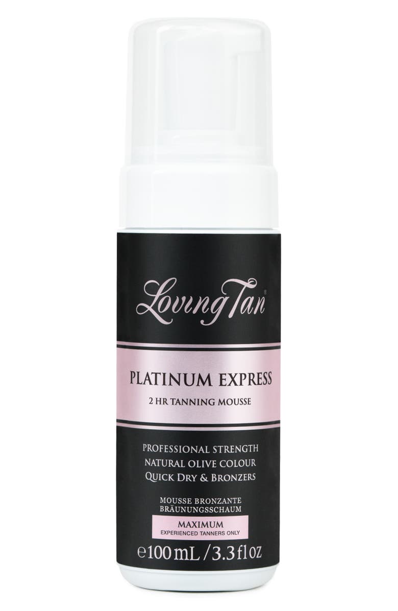 Loving Tan Platinum 2 HR Express Self Tanning Mousse, Main, color, Maximum
