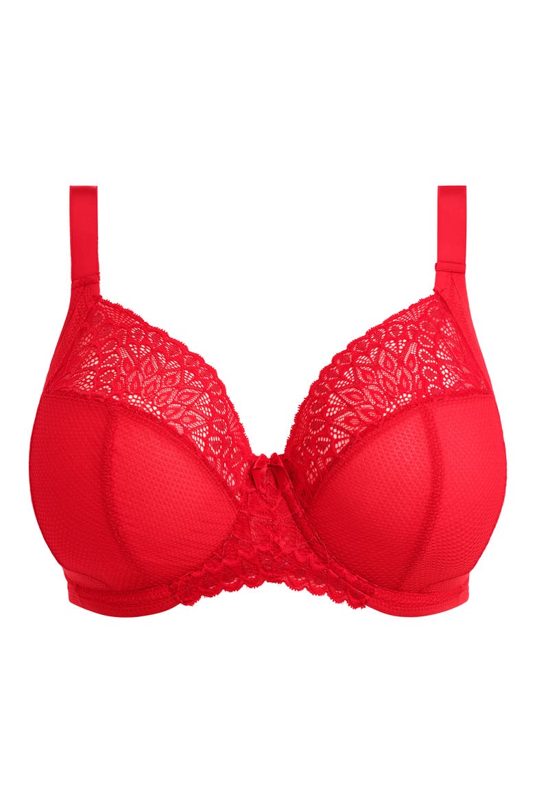 Tiernie Underwire Plunge Bra, Alternate, color, RED