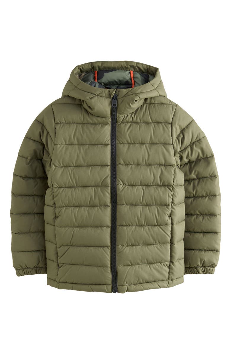 NEXT Kids' Hooded Puffer Jacket, Main, color, Green