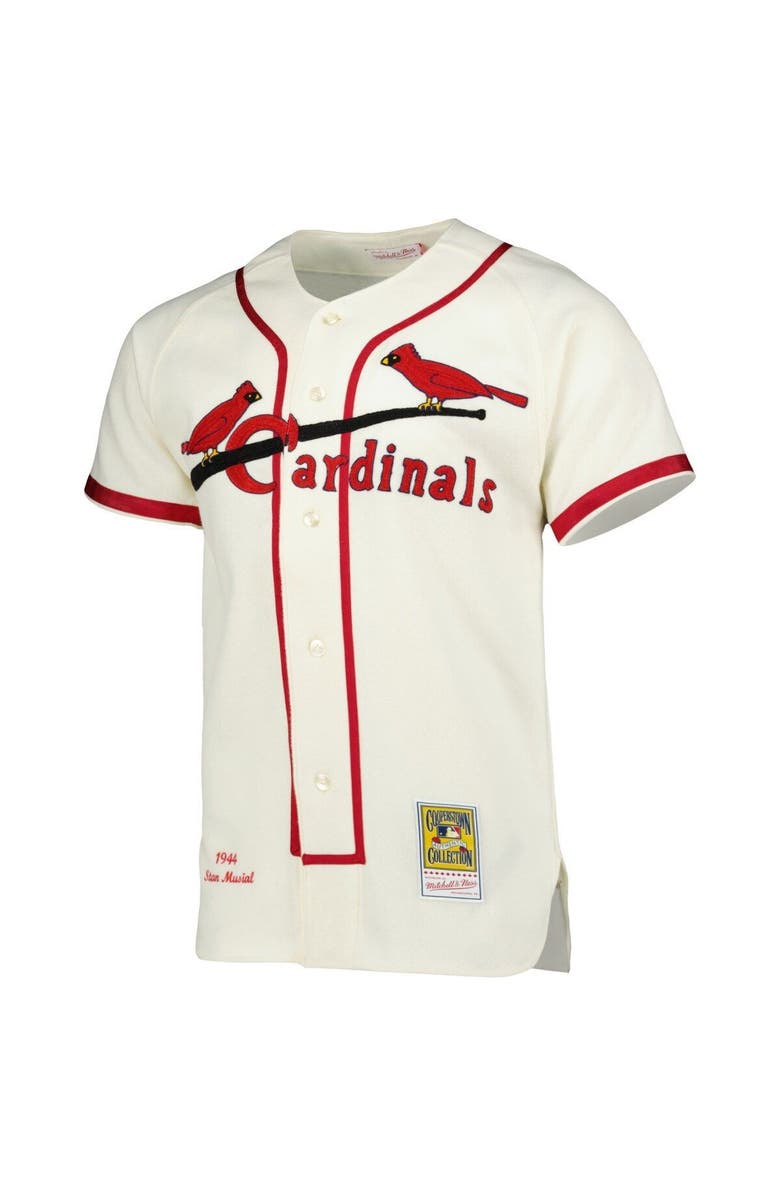 Mitchell & Ness Men's Mitchell & Ness Stan Musial Cream St. Louis Cardinals 1944 Cooperstown Collection Authentic Jersey, Alternate, color, 