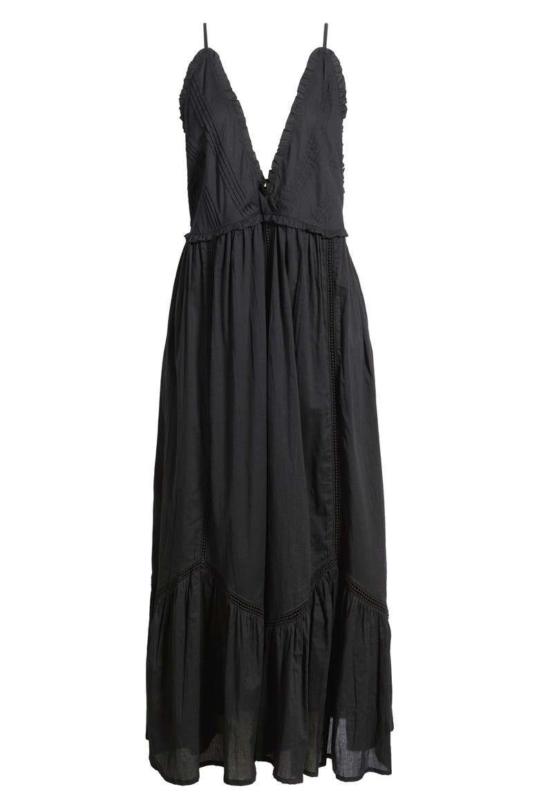 Philyra Sleeveless Maxi Dress, Alternate, color, NOIR