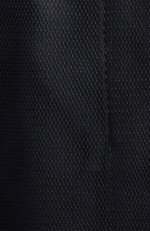 Tao Comme Des Garçons Mixed Media Crop Jacket In Black