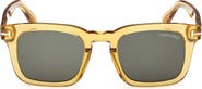 TOM FORD Dax 50mm Square Sunglasses