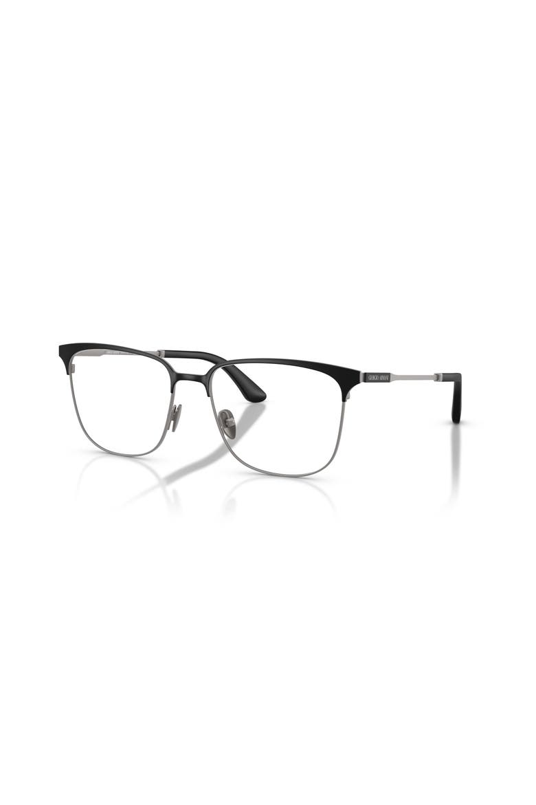 55mm Rectangle optical glasses, Main, color, Black