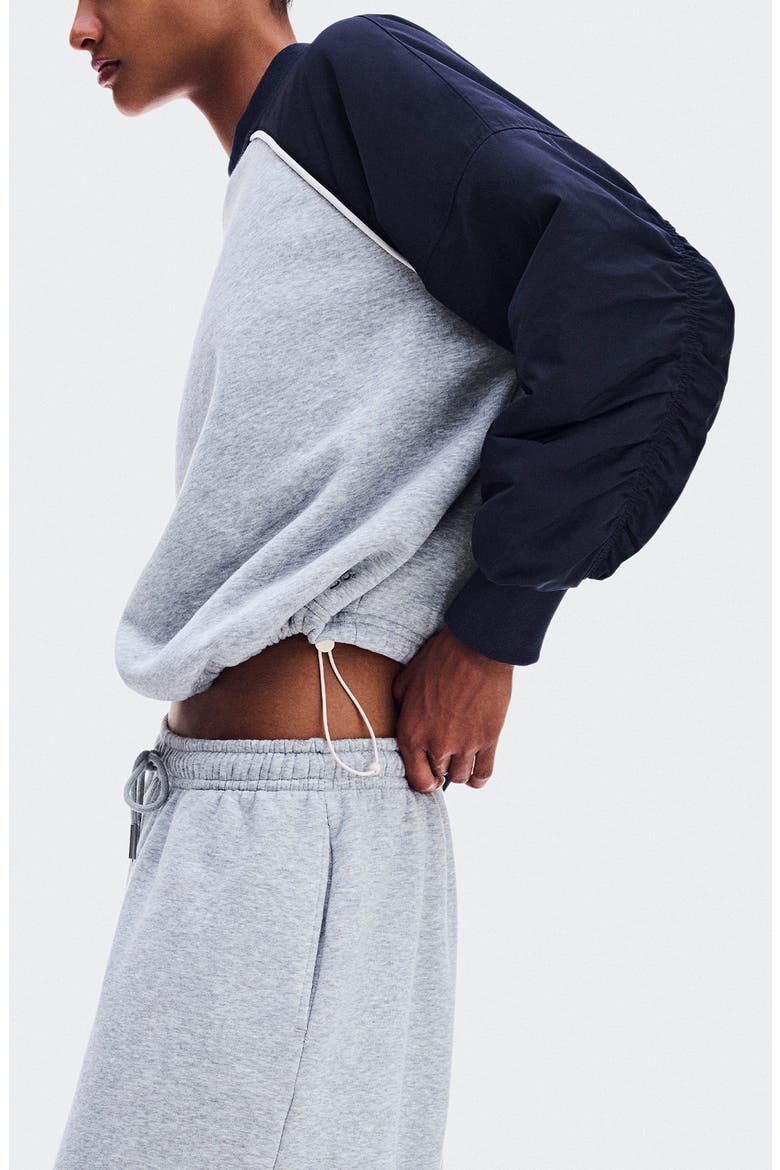x Zendaya Oversize Crewneck Sweatshirt, Alternate, color, INKWELL/ ALLOY HEAT