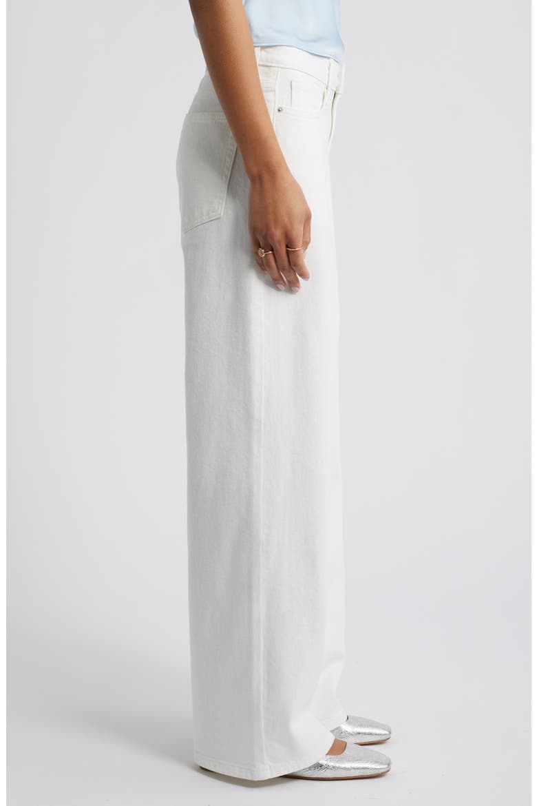 Low Rise Baggy Wide Leg Jeans, Alternate, color, WHITE
