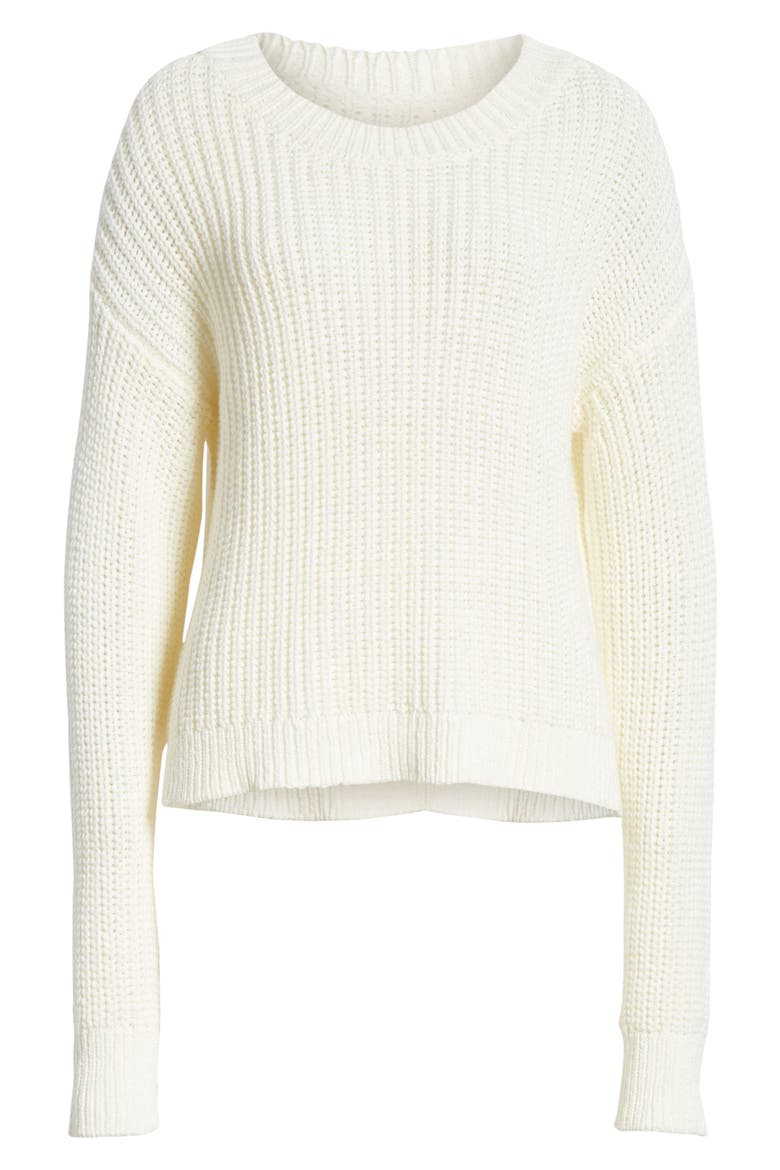 Solid Sweater, Alternate, color, NATURAL